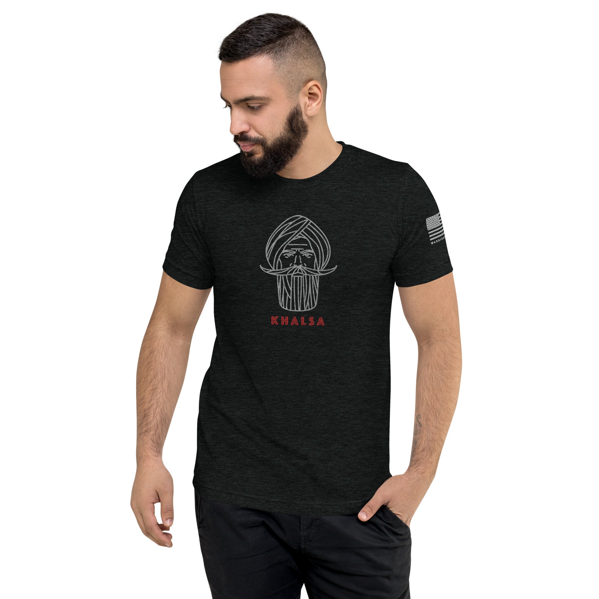 Kshatriya Triblend Tee - "Sarbloh Warrior"