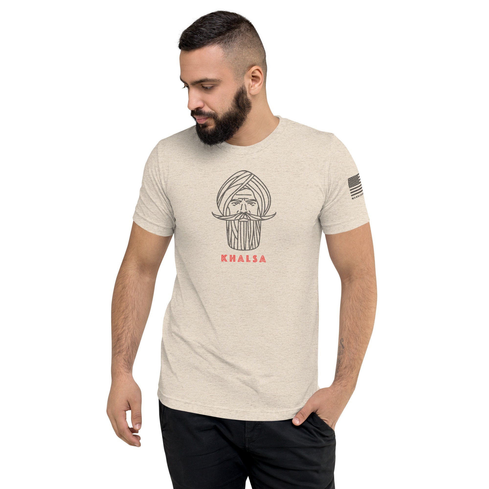 Kshatriya Triblend Tee - "Sarbloh Warrior"