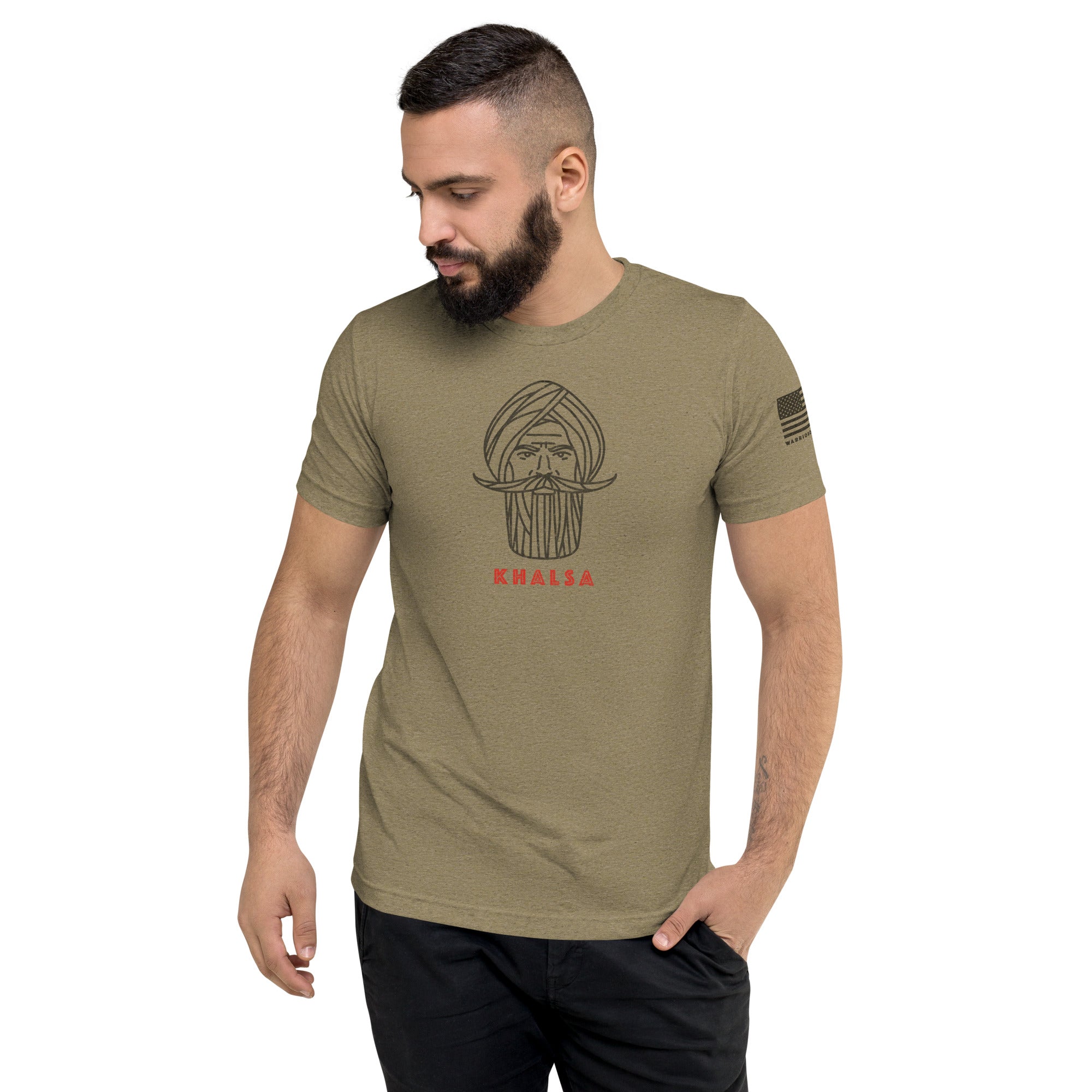 Kshatriya Triblend Tee - "Sarbloh Warrior"