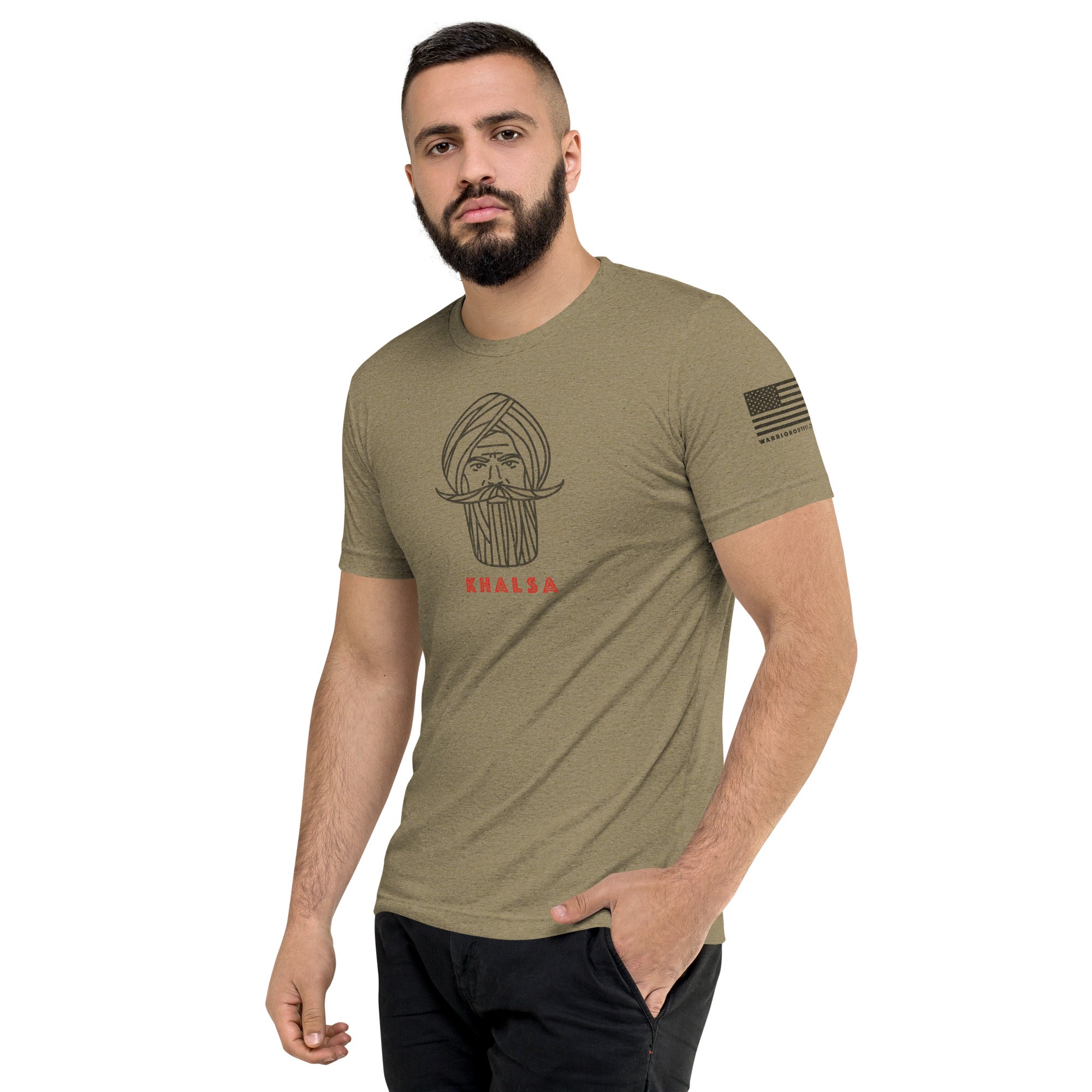 Kshatriya Triblend Tee - "Sarbloh Warrior"
