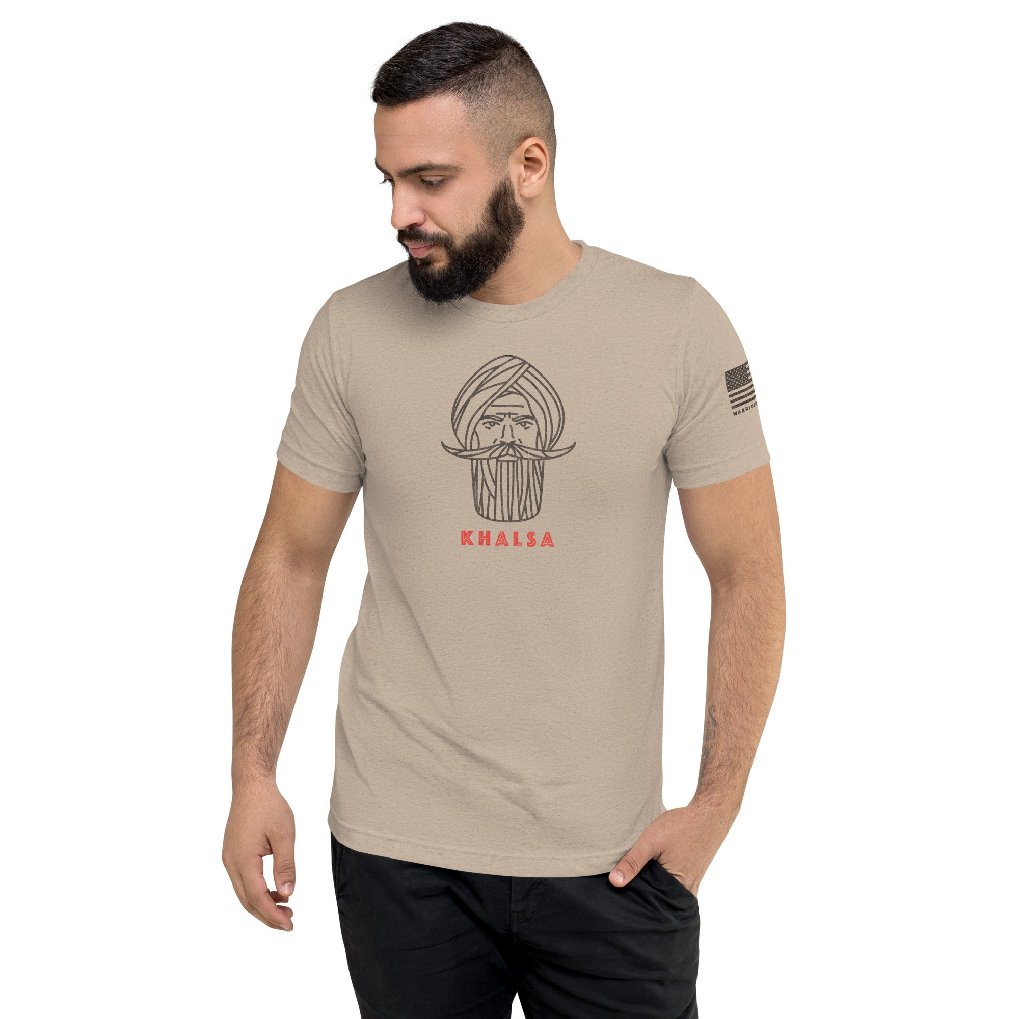 Kshatriya Triblend Tee - "Sarbloh Warrior"