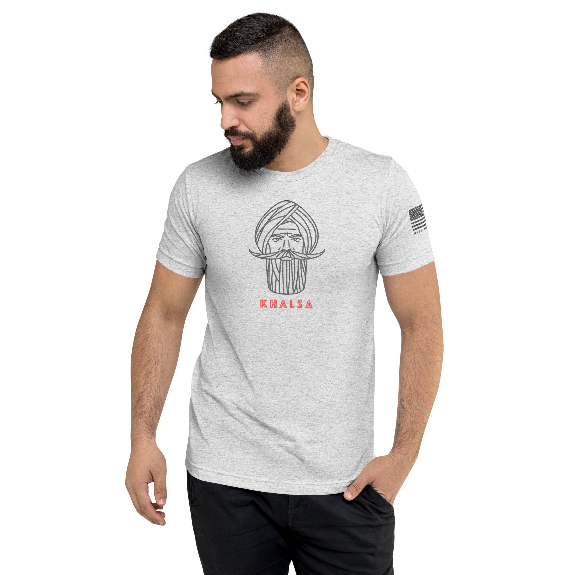 Kshatriya Triblend Tee - "Sarbloh Warrior"