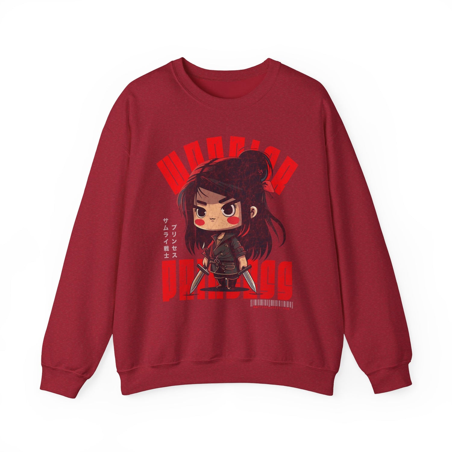 SAMURAI WARRIOR PRINCESS Heavy Blend Crewneck Sweatshirt