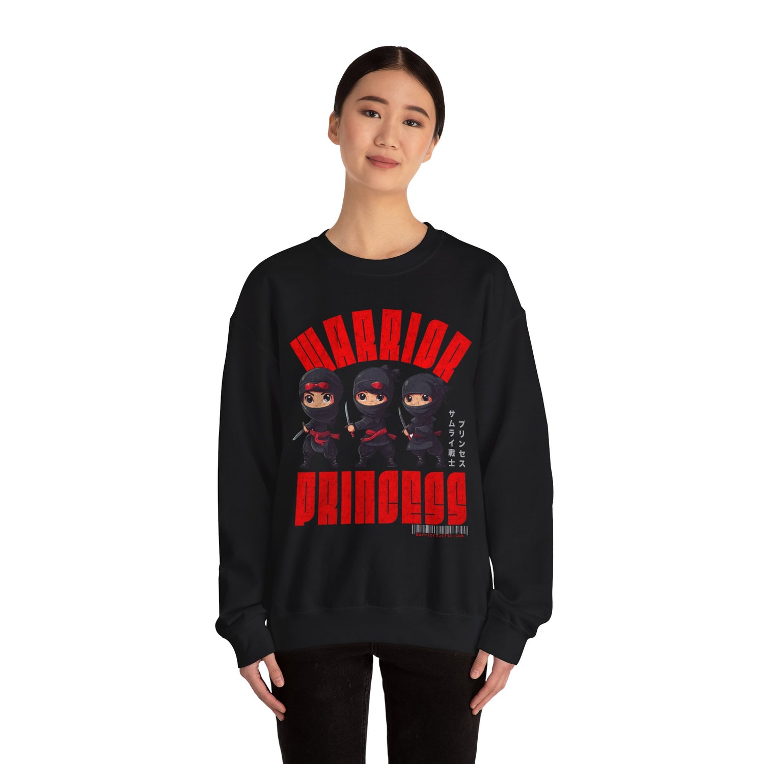 SAMURAI WARRIOR PRINCESS Heavy Blend Crewneck Sweatshirt