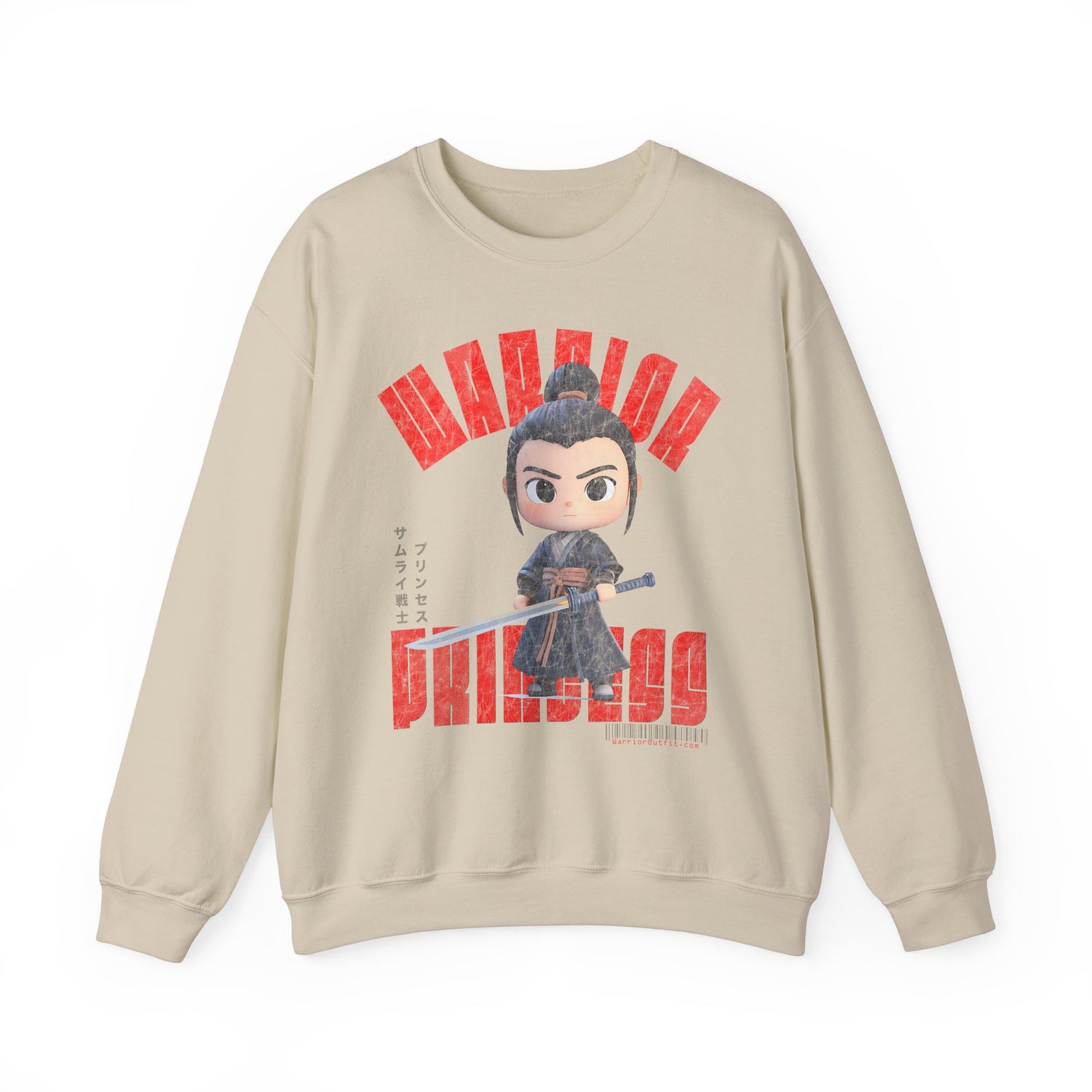 SAMURAI WARRIOR PRINCESS Heavy Blend Crewneck Sweatshirt