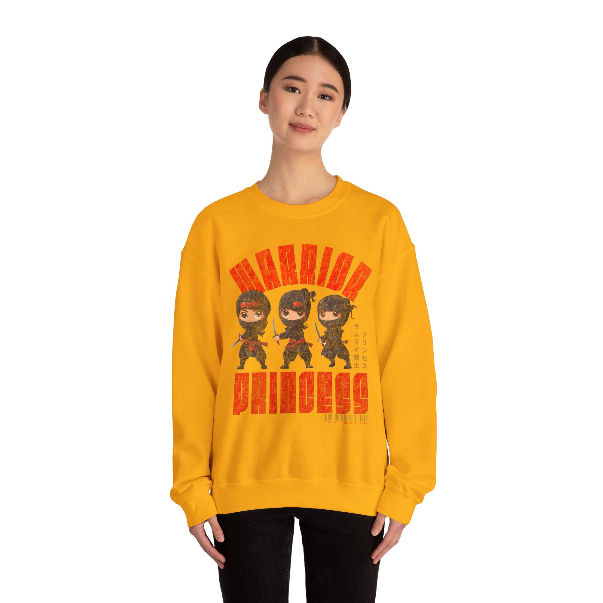 SAMURAI WARRIOR PRINCESS Heavy Blend Crewneck Sweatshirt