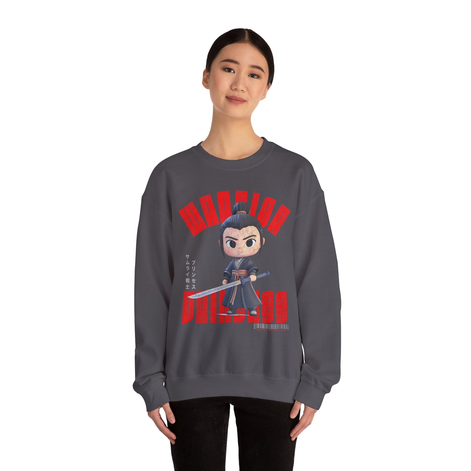 SAMURAI WARRIOR PRINCESS Heavy Blend Crewneck Sweatshirt