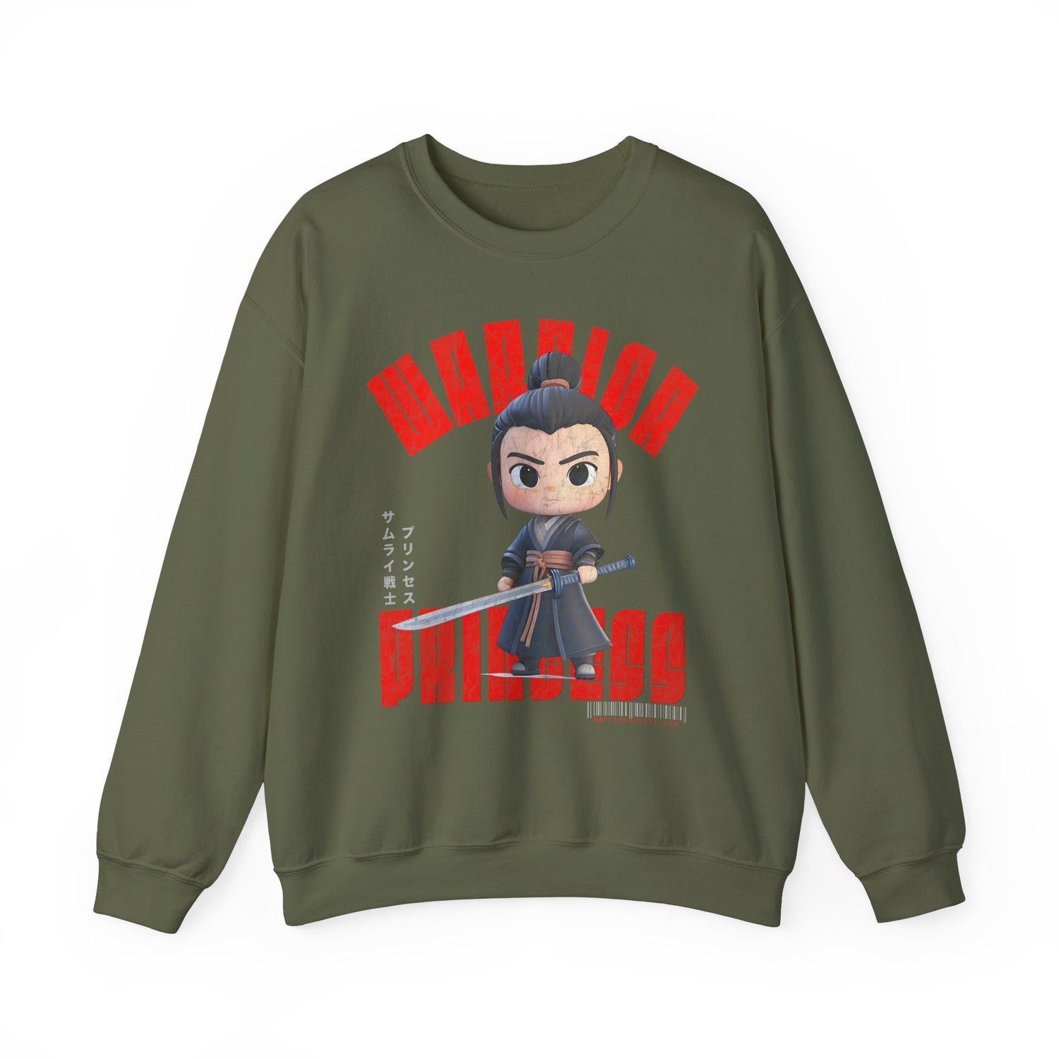 SAMURAI WARRIOR PRINCESS Heavy Blend Crewneck Sweatshirt