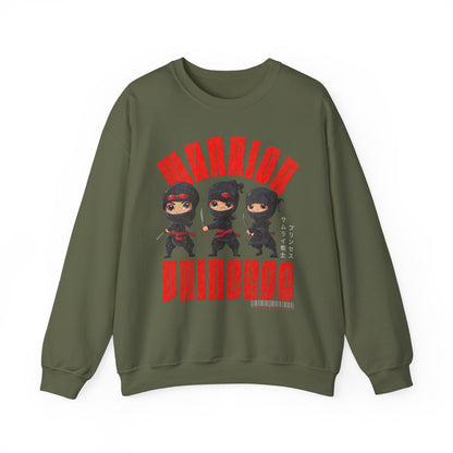 SAMURAI WARRIOR PRINCESS Heavy Blend Crewneck Sweatshirt