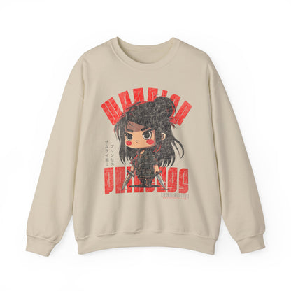 SAMURAI WARRIOR PRINCESS Heavy Blend Crewneck Sweatshirt