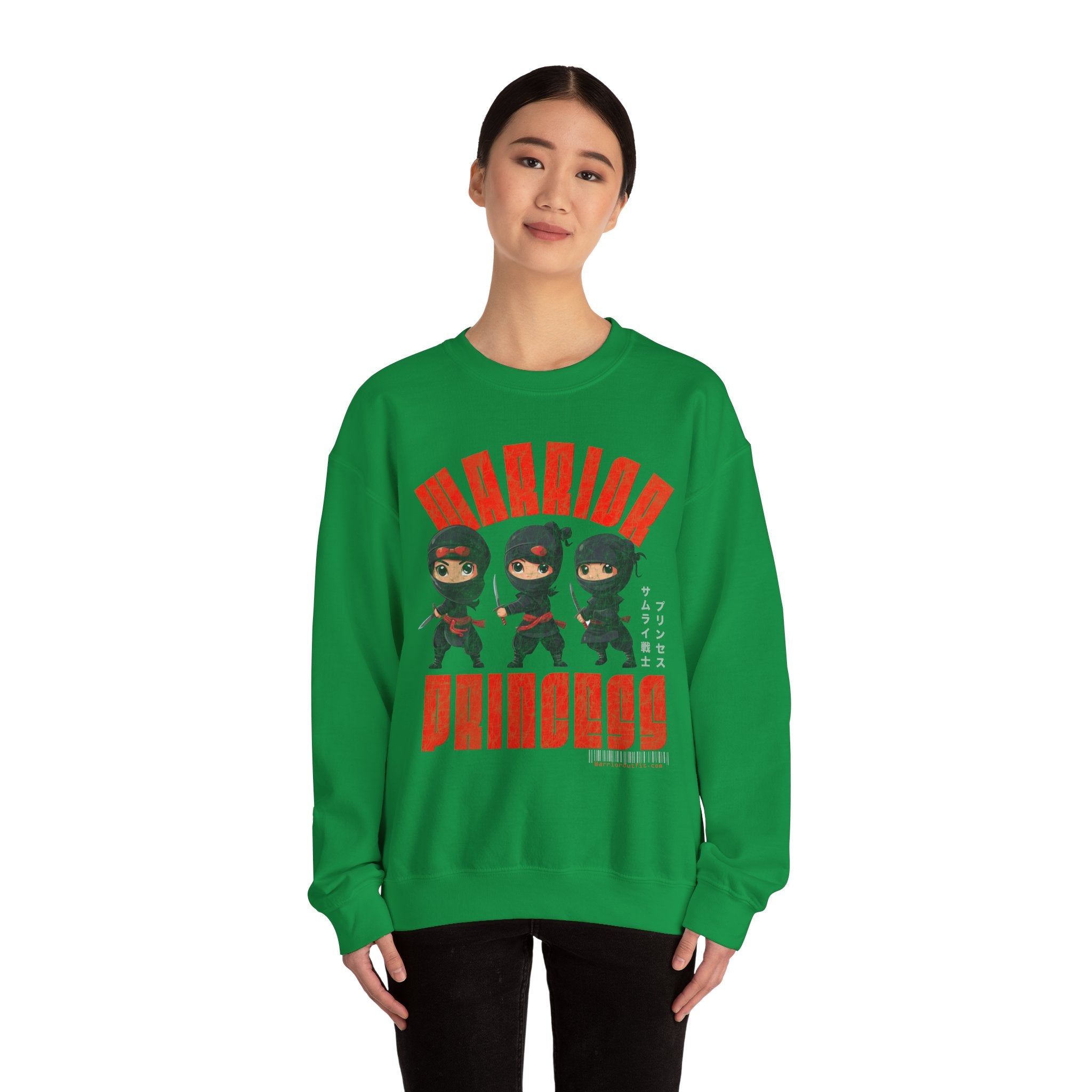 SAMURAI WARRIOR PRINCESS Heavy Blend Crewneck Sweatshirt