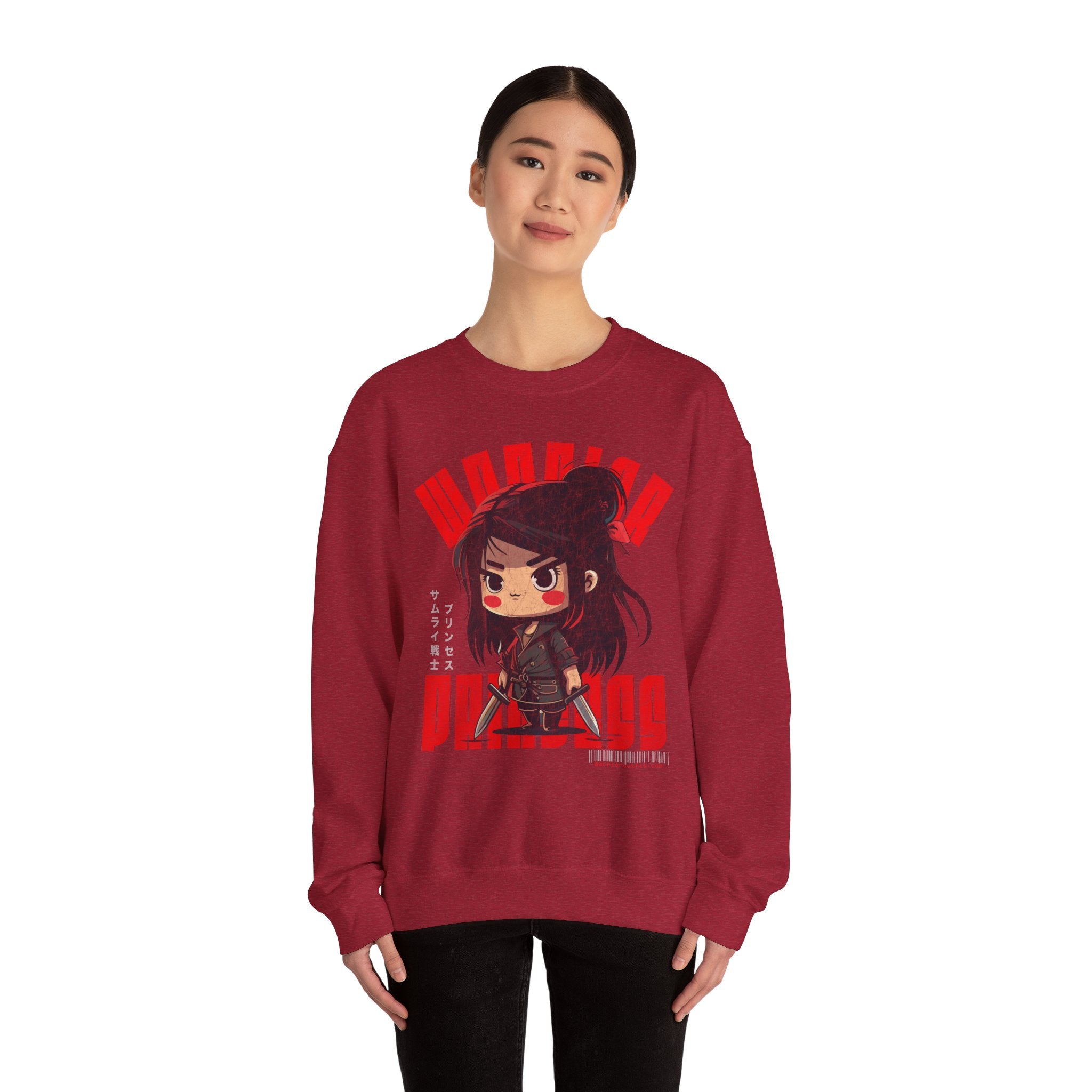 SAMURAI WARRIOR PRINCESS Heavy Blend Crewneck Sweatshirt