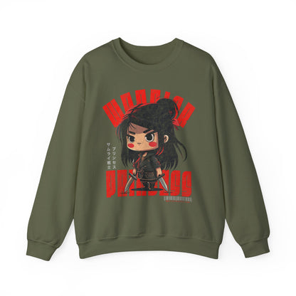 SAMURAI WARRIOR PRINCESS Heavy Blend Crewneck Sweatshirt