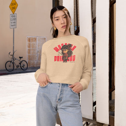 SAMURAI WARRIOR Princess Cropped Sweatshirt