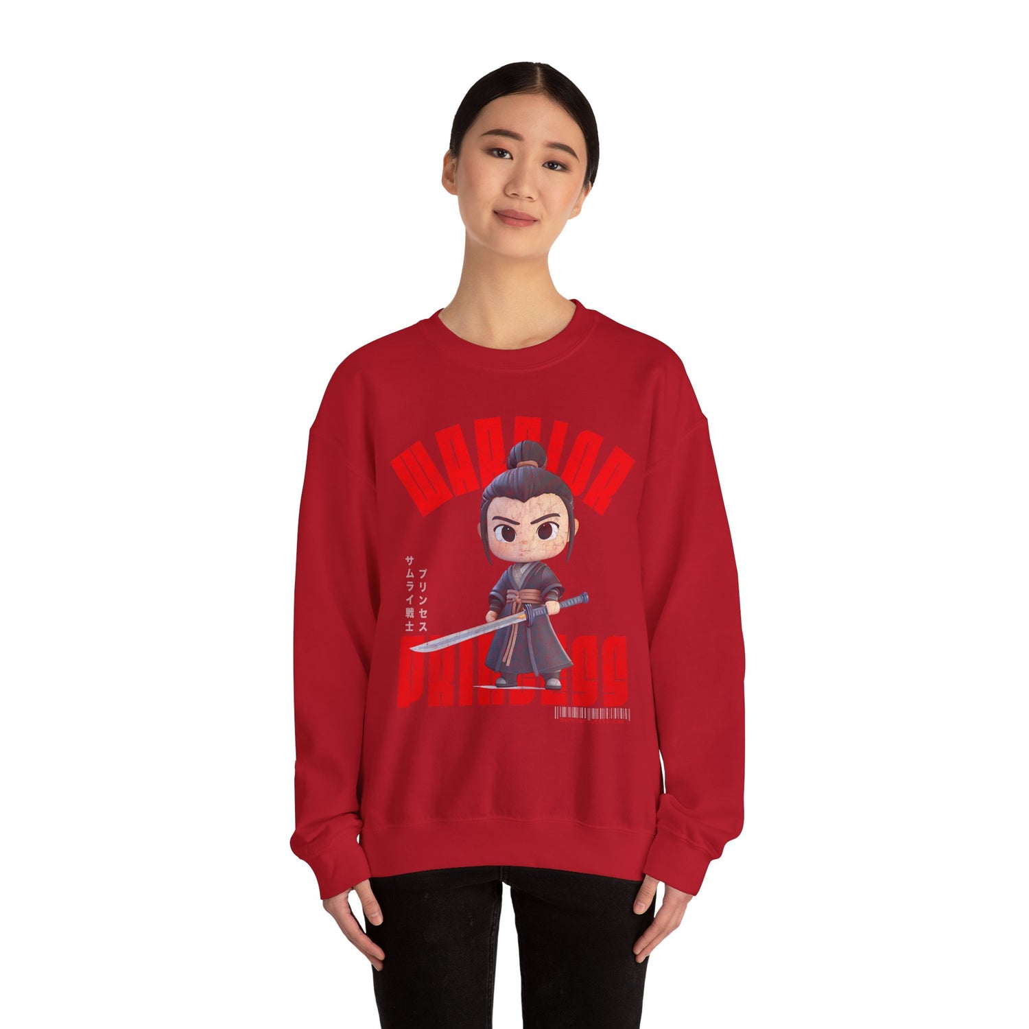 SAMURAI WARRIOR PRINCESS Heavy Blend Crewneck Sweatshirt