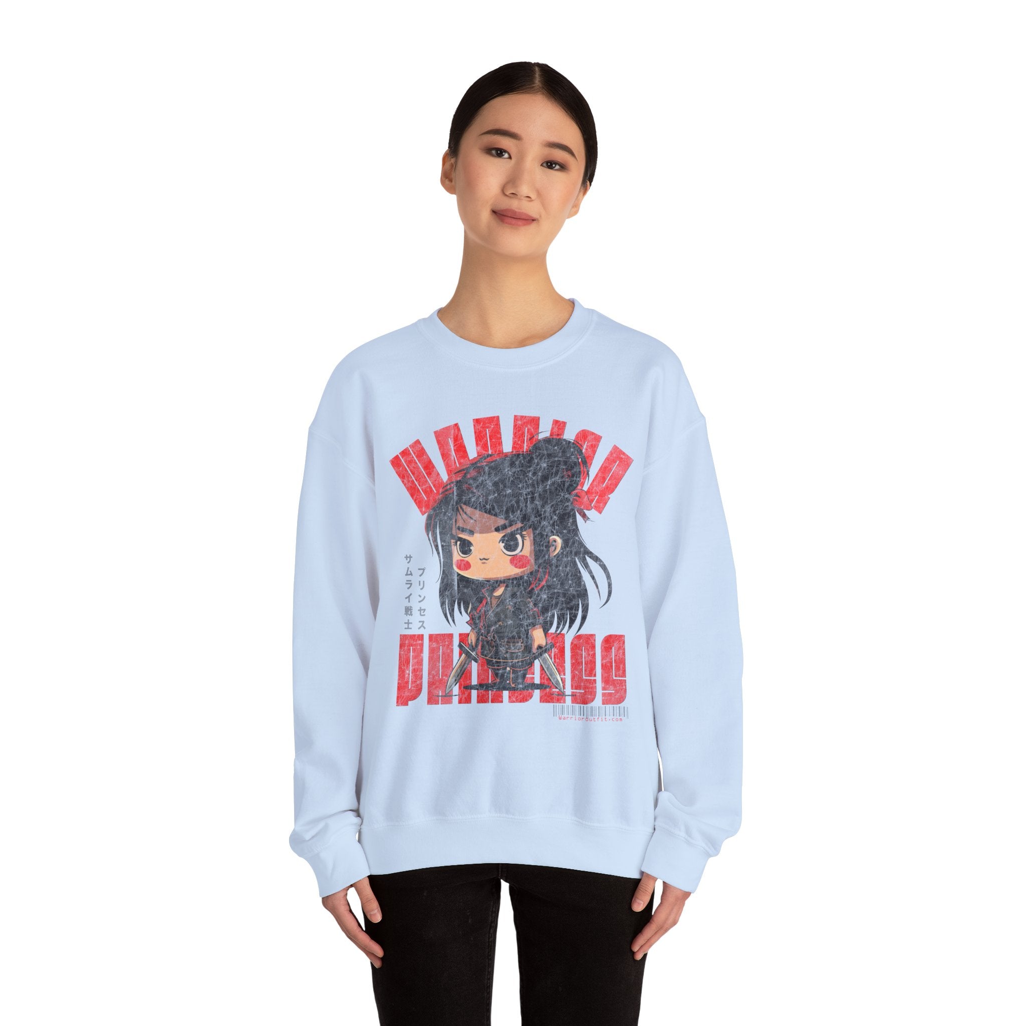 SAMURAI WARRIOR PRINCESS Heavy Blend Crewneck Sweatshirt