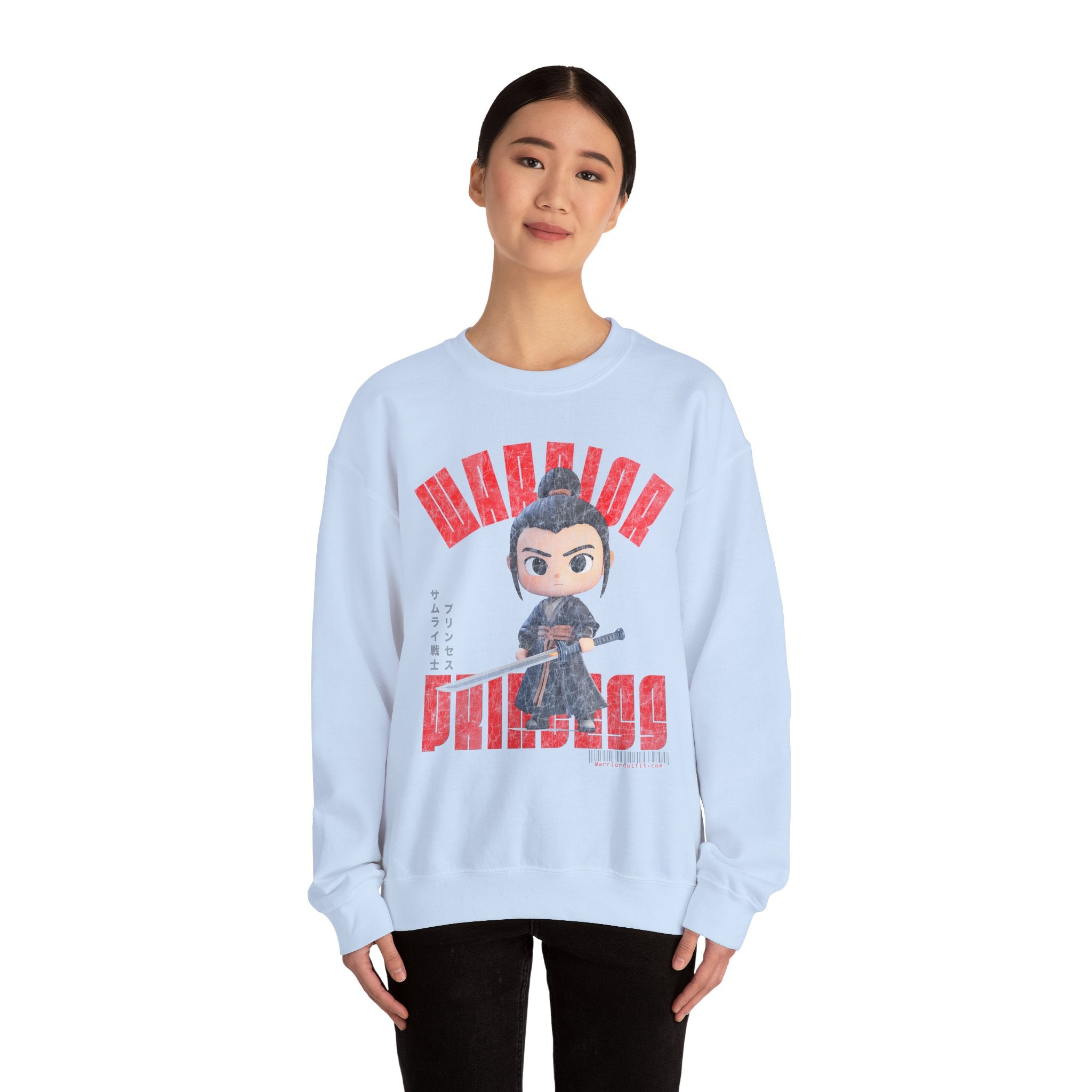 SAMURAI WARRIOR PRINCESS Heavy Blend Crewneck Sweatshirt