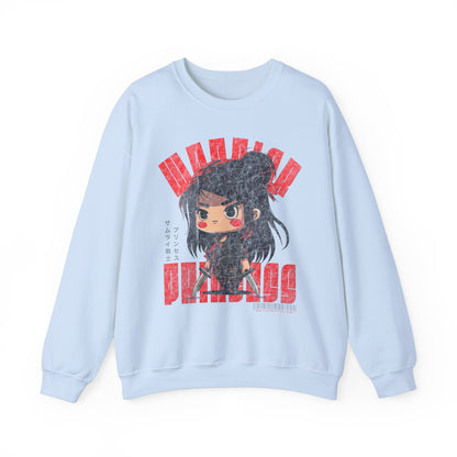 SAMURAI WARRIOR PRINCESS Heavy Blend Crewneck Sweatshirt