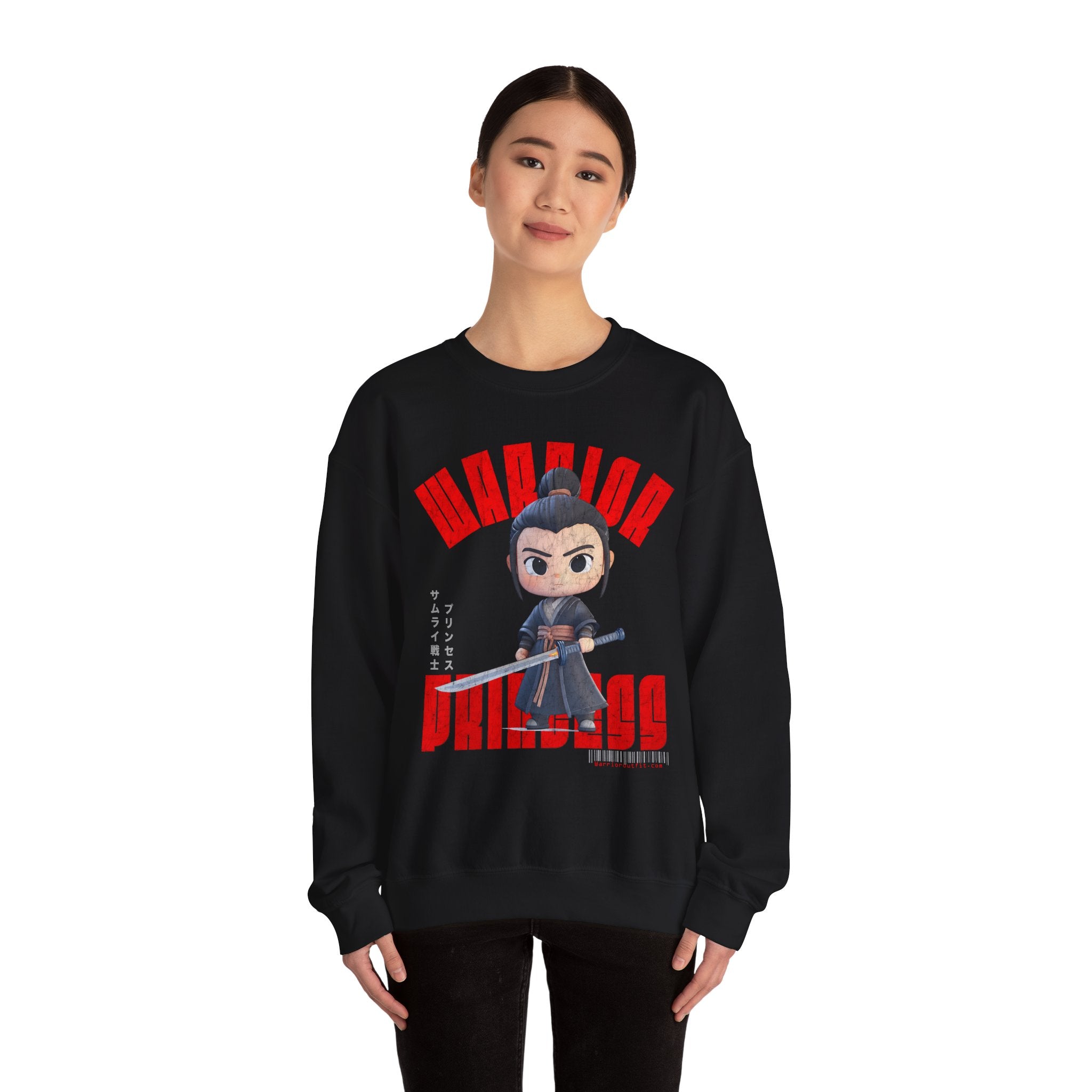 SAMURAI WARRIOR PRINCESS Heavy Blend Crewneck Sweatshirt