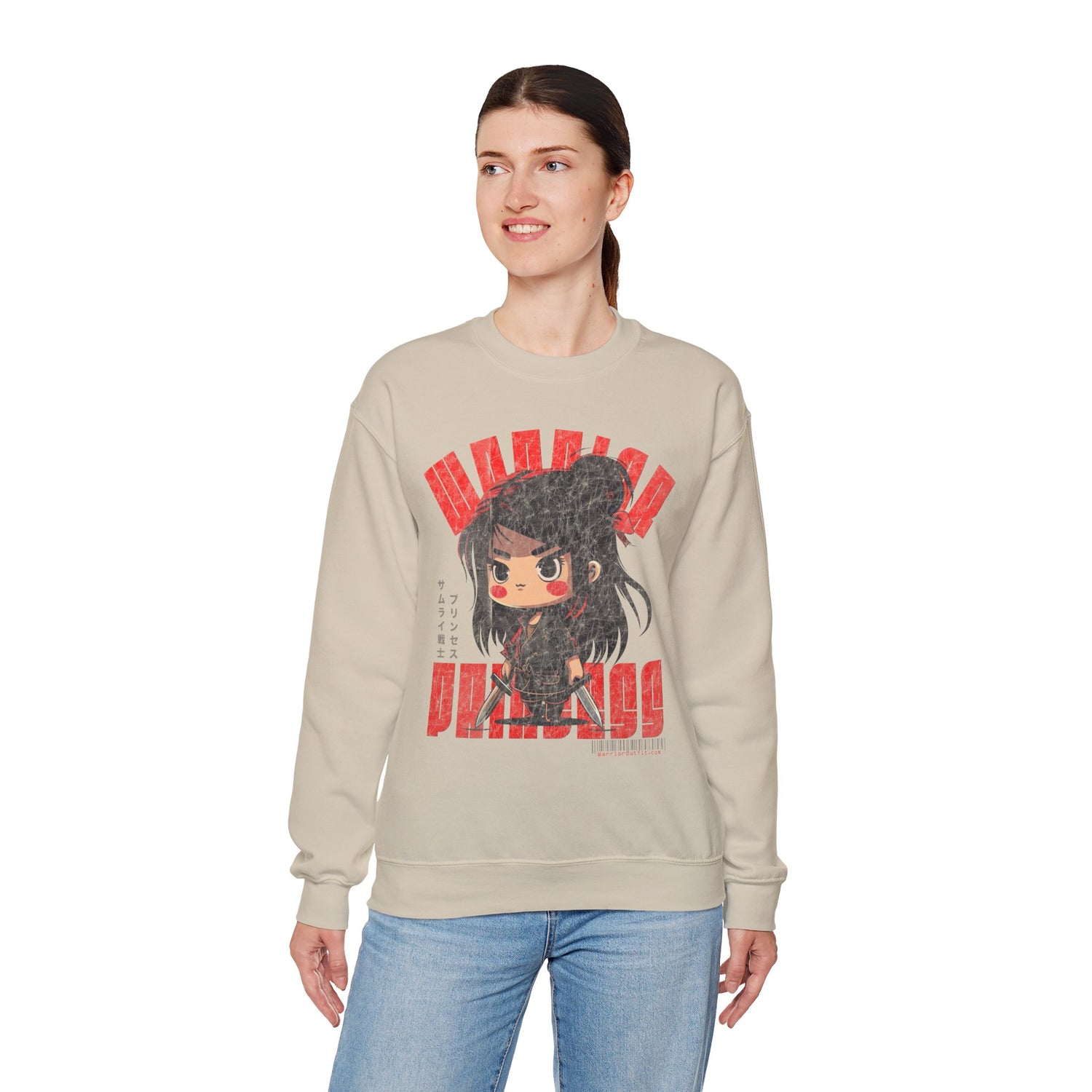 SAMURAI WARRIOR PRINCESS Heavy Blend Crewneck Sweatshirt