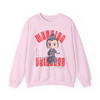 SAMURAI WARRIOR PRINCESS Heavy Blend Crewneck Sweatshirt