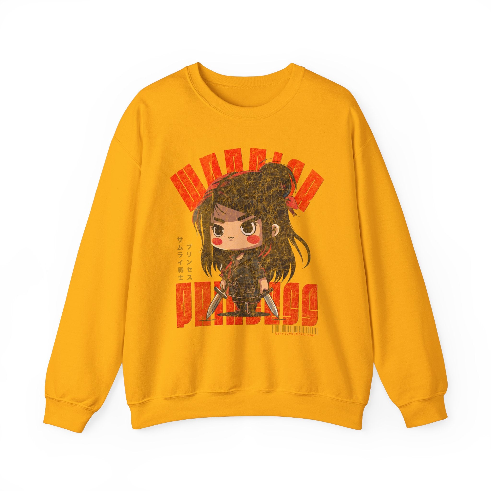 SAMURAI WARRIOR PRINCESS Heavy Blend Crewneck Sweatshirt