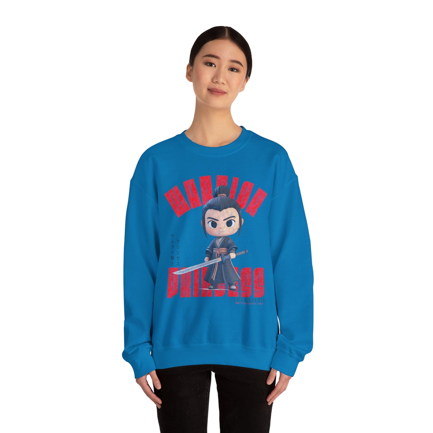 SAMURAI WARRIOR PRINCESS Heavy Blend Crewneck Sweatshirt