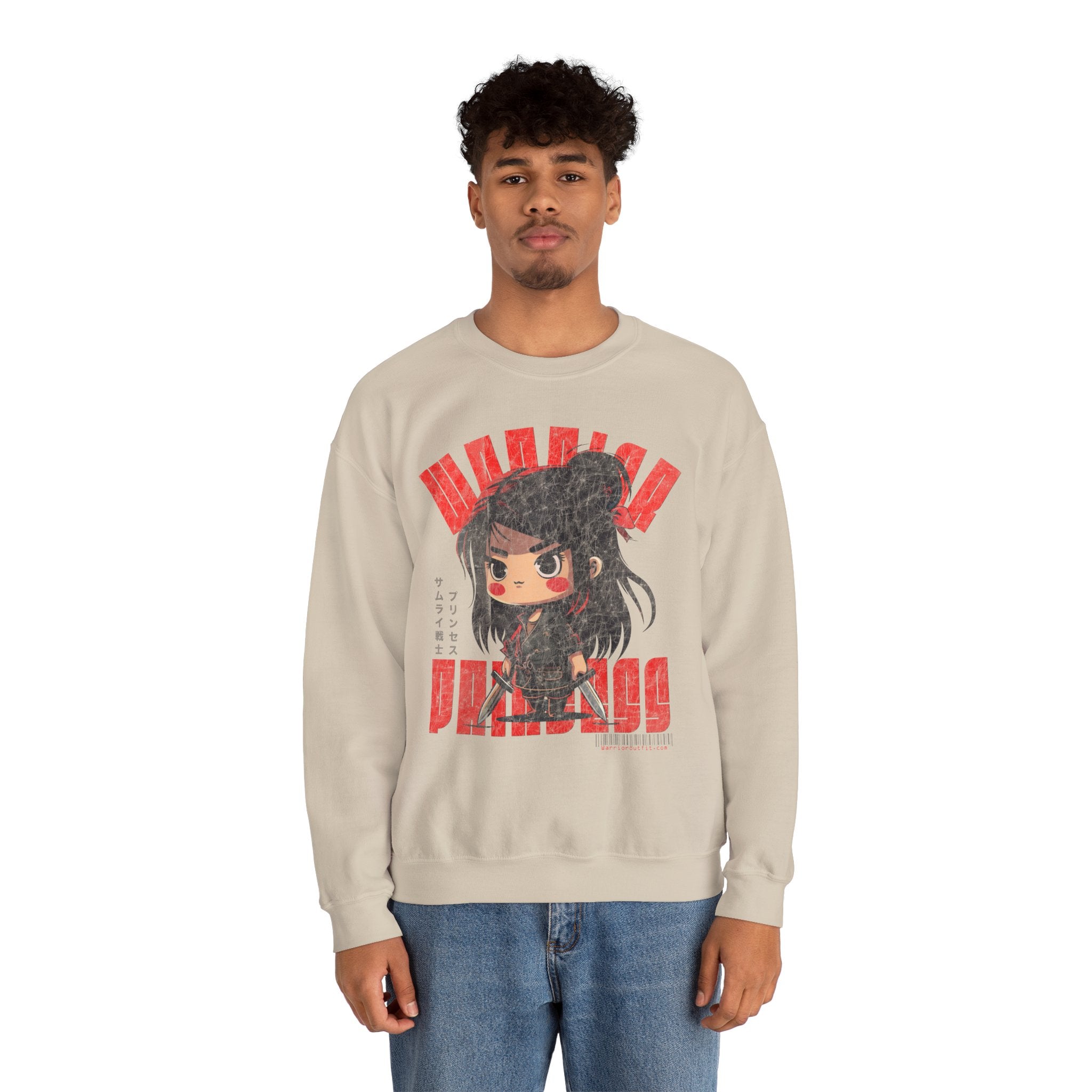 SAMURAI WARRIOR PRINCESS Heavy Blend Crewneck Sweatshirt