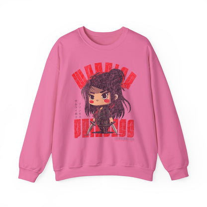 SAMURAI WARRIOR PRINCESS Heavy Blend Crewneck Sweatshirt