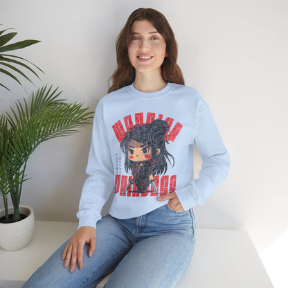 SAMURAI WARRIOR PRINCESS Heavy Blend Crewneck Sweatshirt