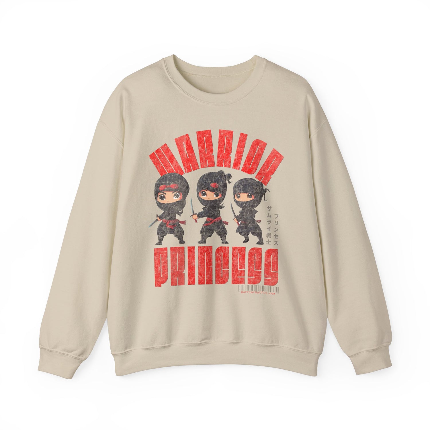 SAMURAI WARRIOR PRINCESS Heavy Blend Crewneck Sweatshirt