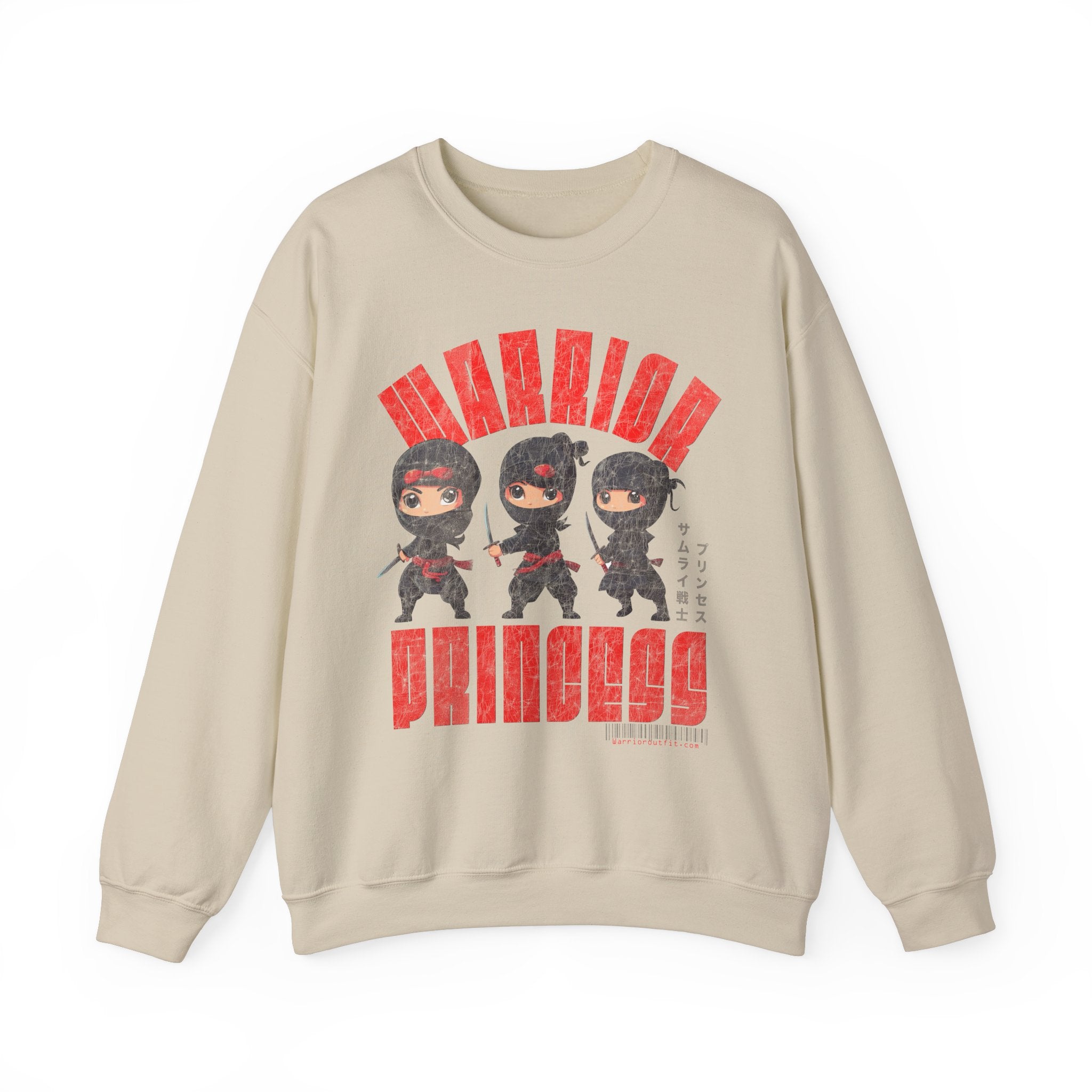 SAMURAI WARRIOR PRINCESS Heavy Blend Crewneck Sweatshirt