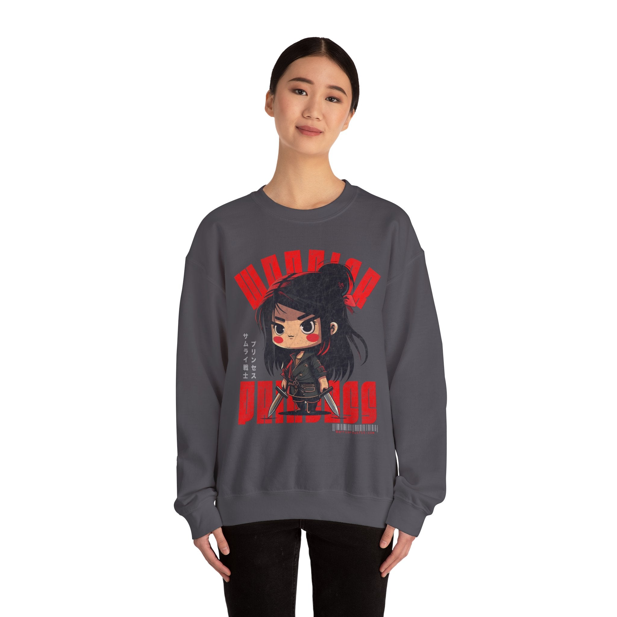 SAMURAI WARRIOR PRINCESS Heavy Blend Crewneck Sweatshirt