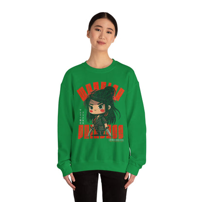 SAMURAI WARRIOR PRINCESS Heavy Blend Crewneck Sweatshirt