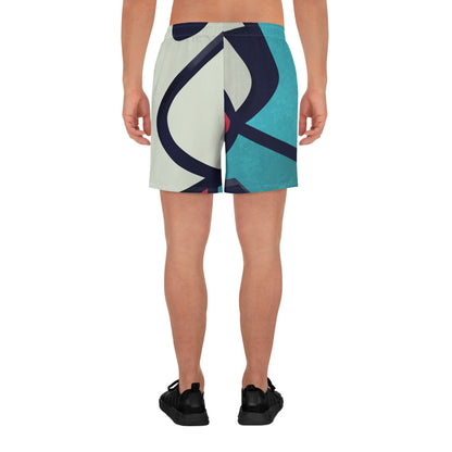 City Wall Graffiti Athletic Long Shorts