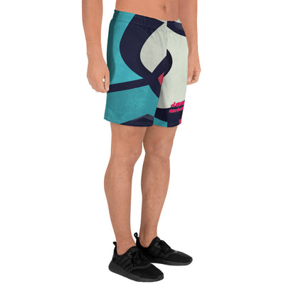 City Wall Graffiti Athletic Long Shorts