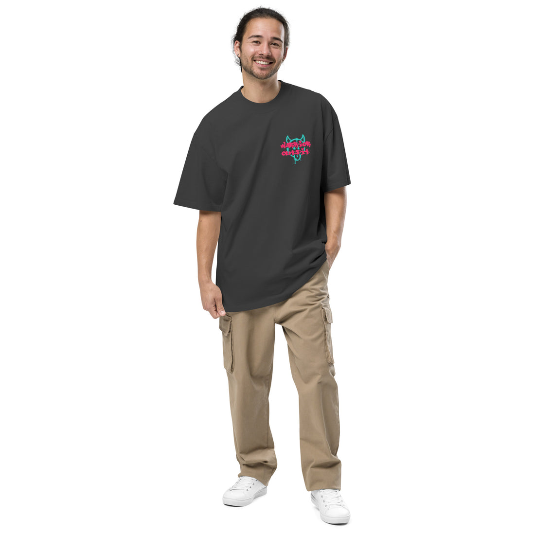 Oversized faded T-shirt : 100% Carded Cotton