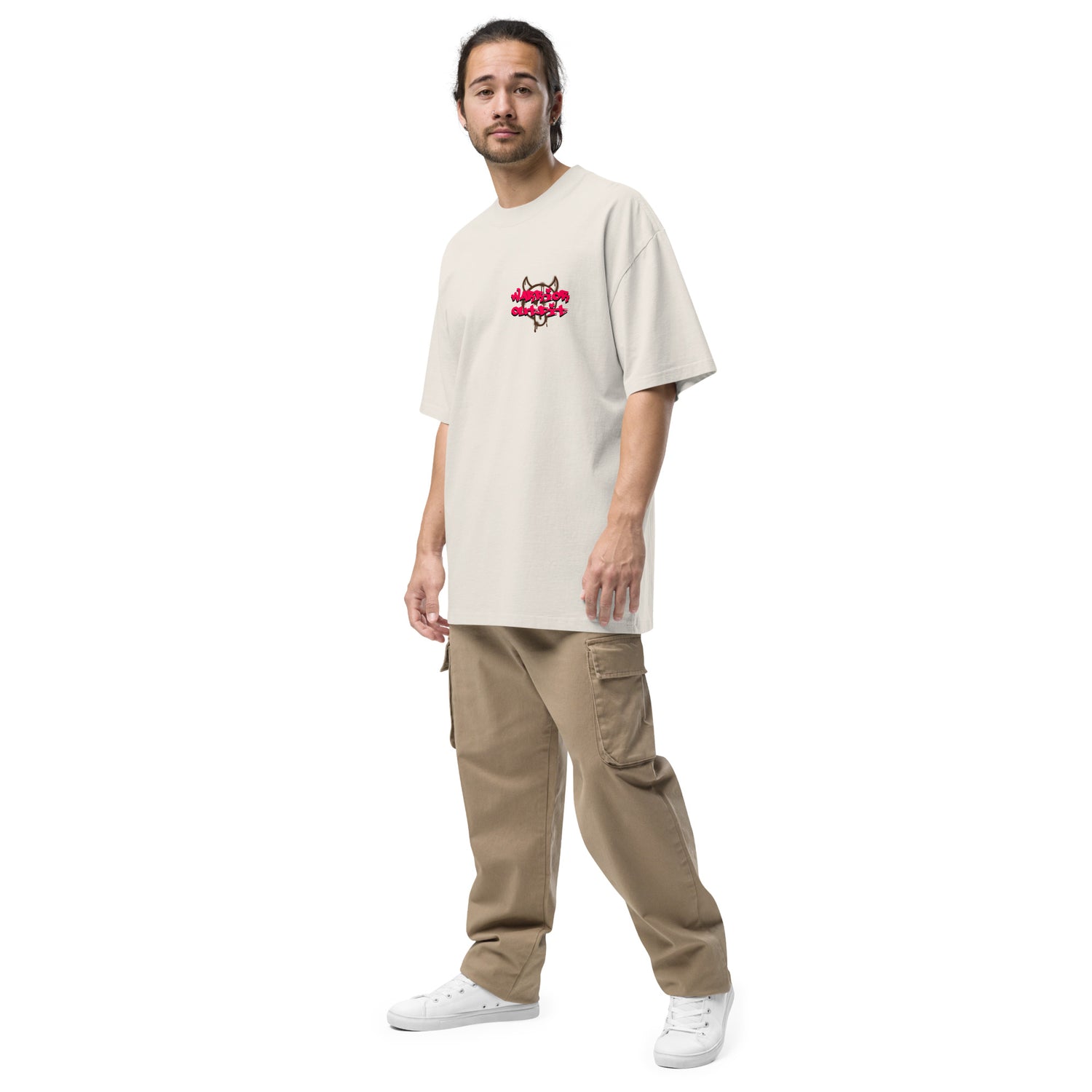 Oversized faded T-shirt : 100% Carded Cotton