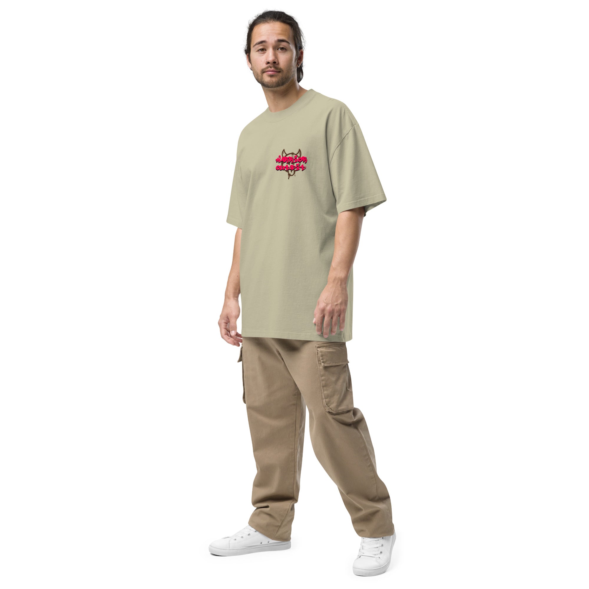 Oversized faded T-shirt : 100% Carded Cotton