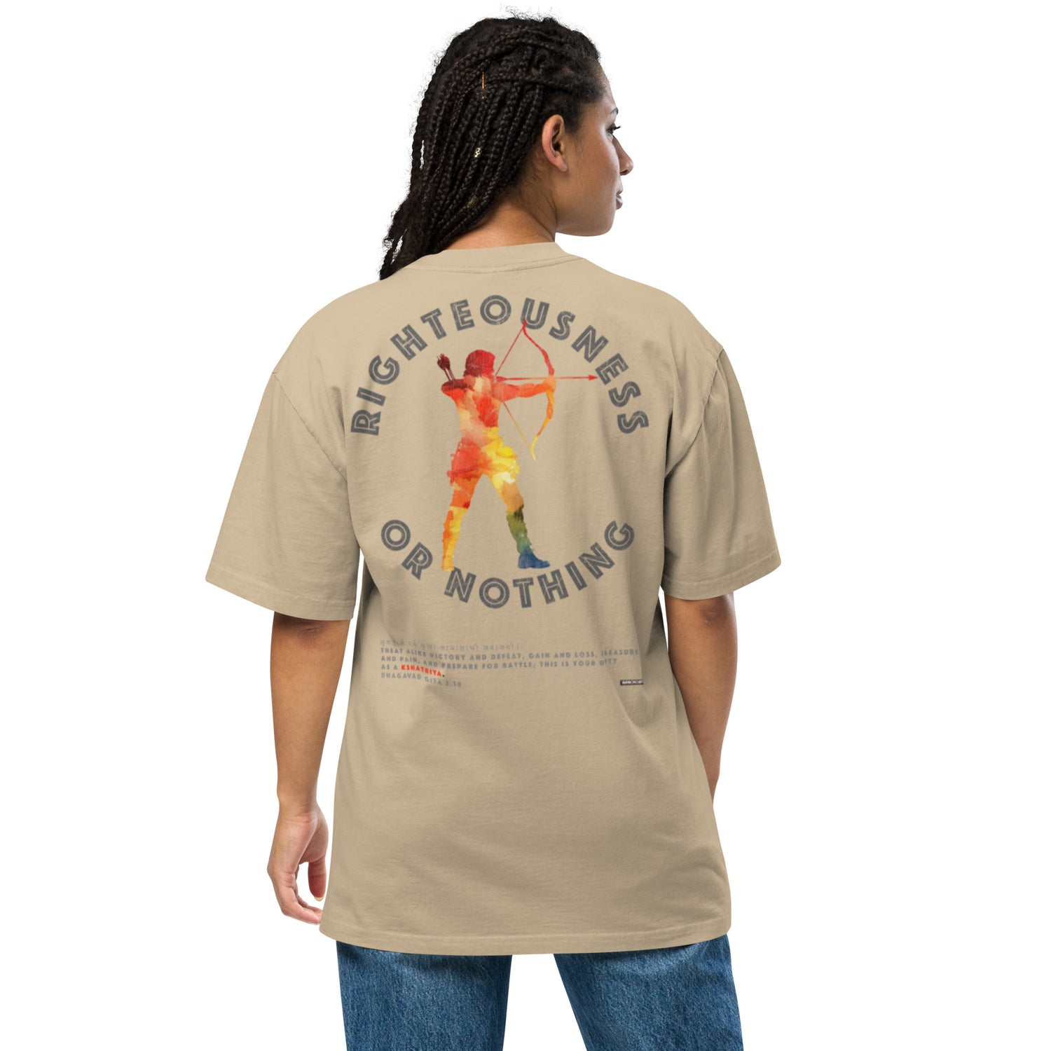 Righteousness or Nothing Tee - Unyielding Warrior Spirit