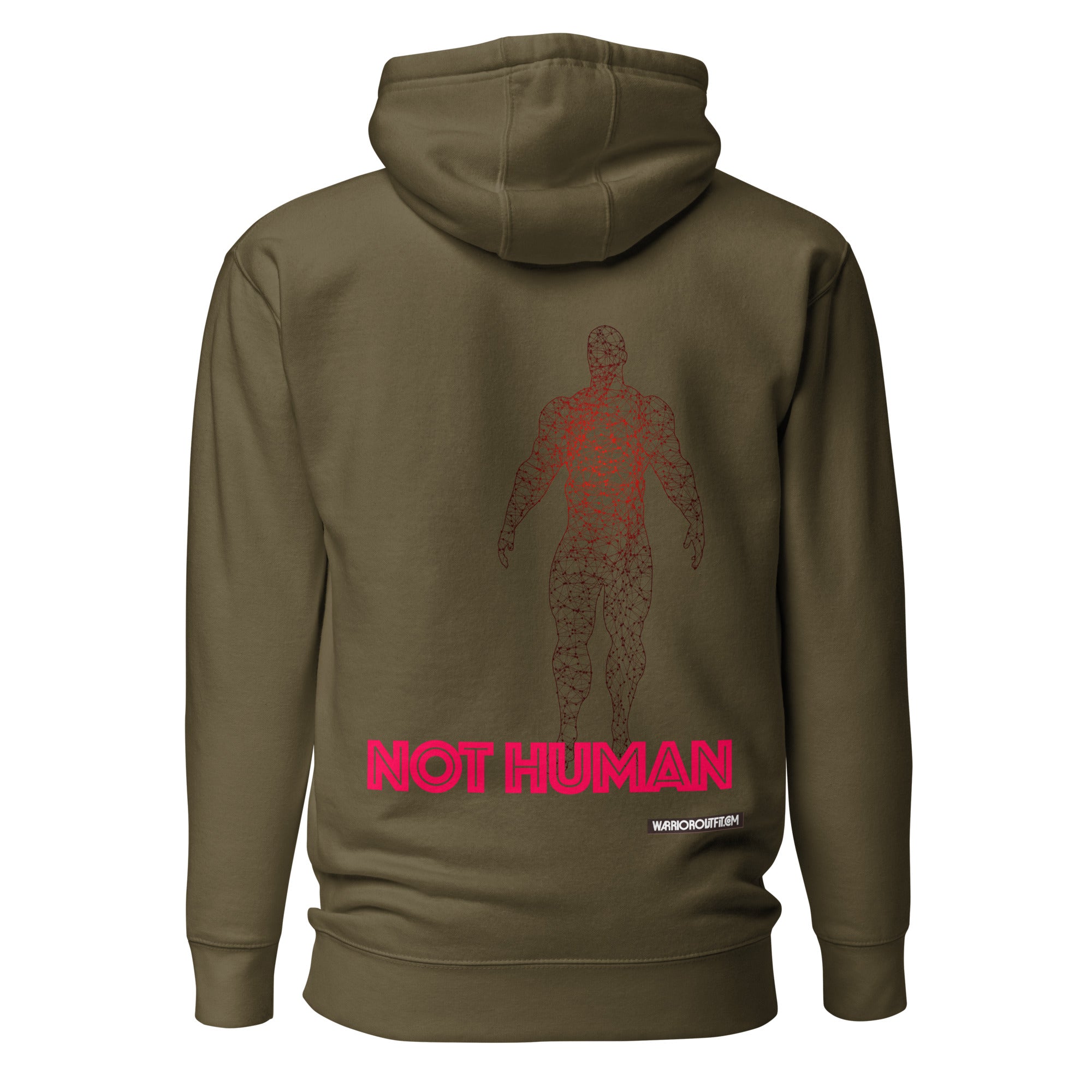 NOT HUMAN Hoodie - Cybernetic Warrior