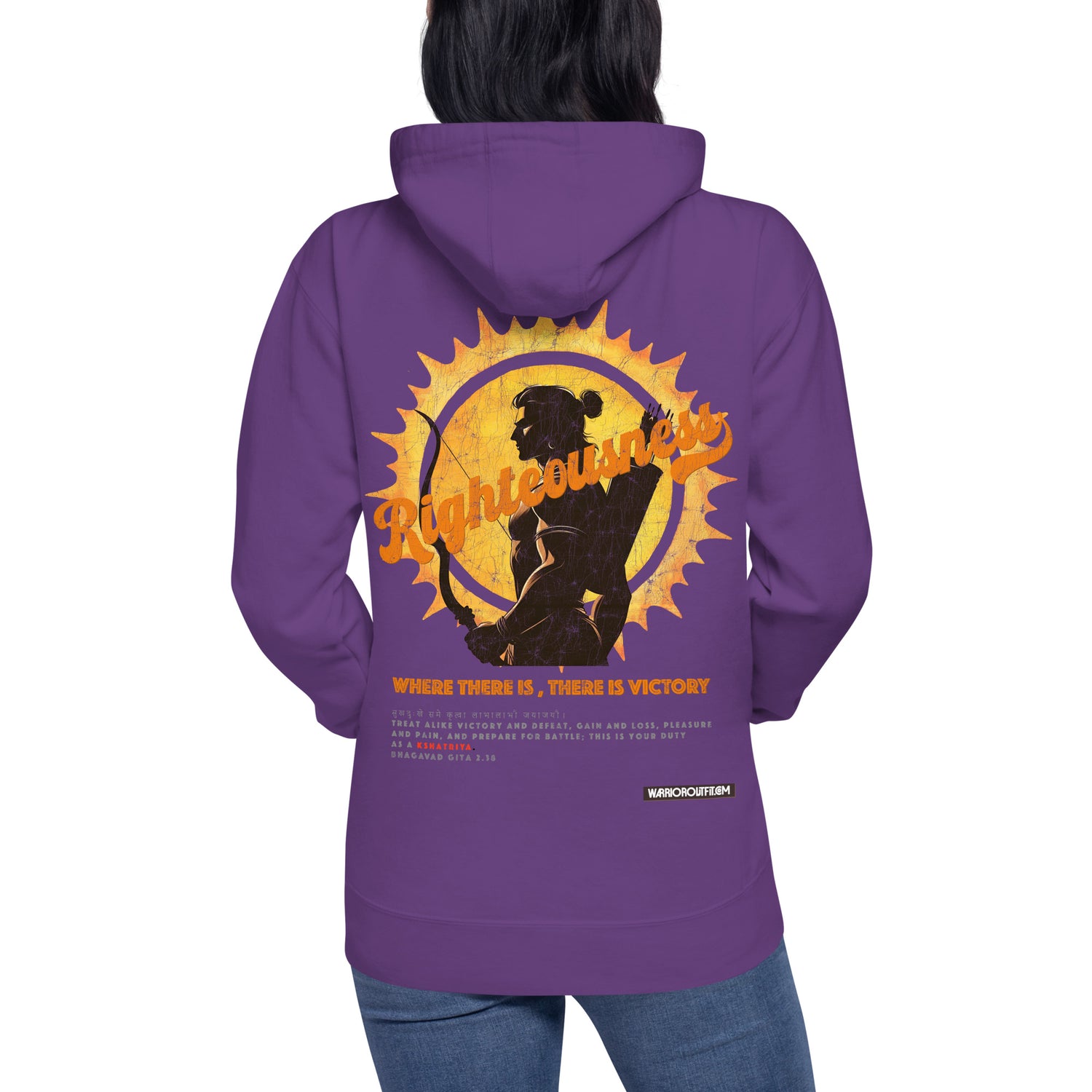 Righteousness Hoodie - Unyielding Warrior Spirit