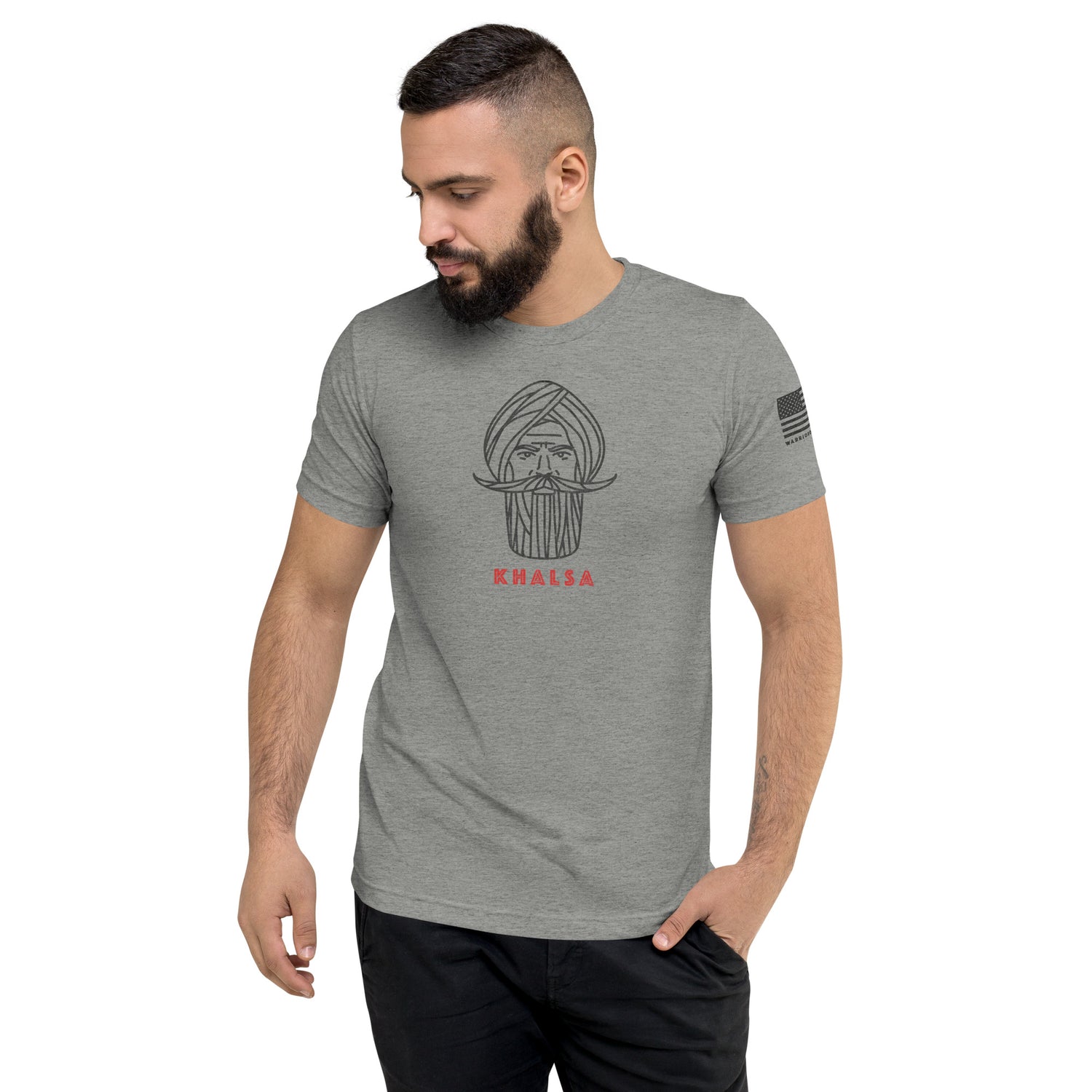 Kshatriya Triblend Tee - &quot;Sarbloh Warrior&quot;