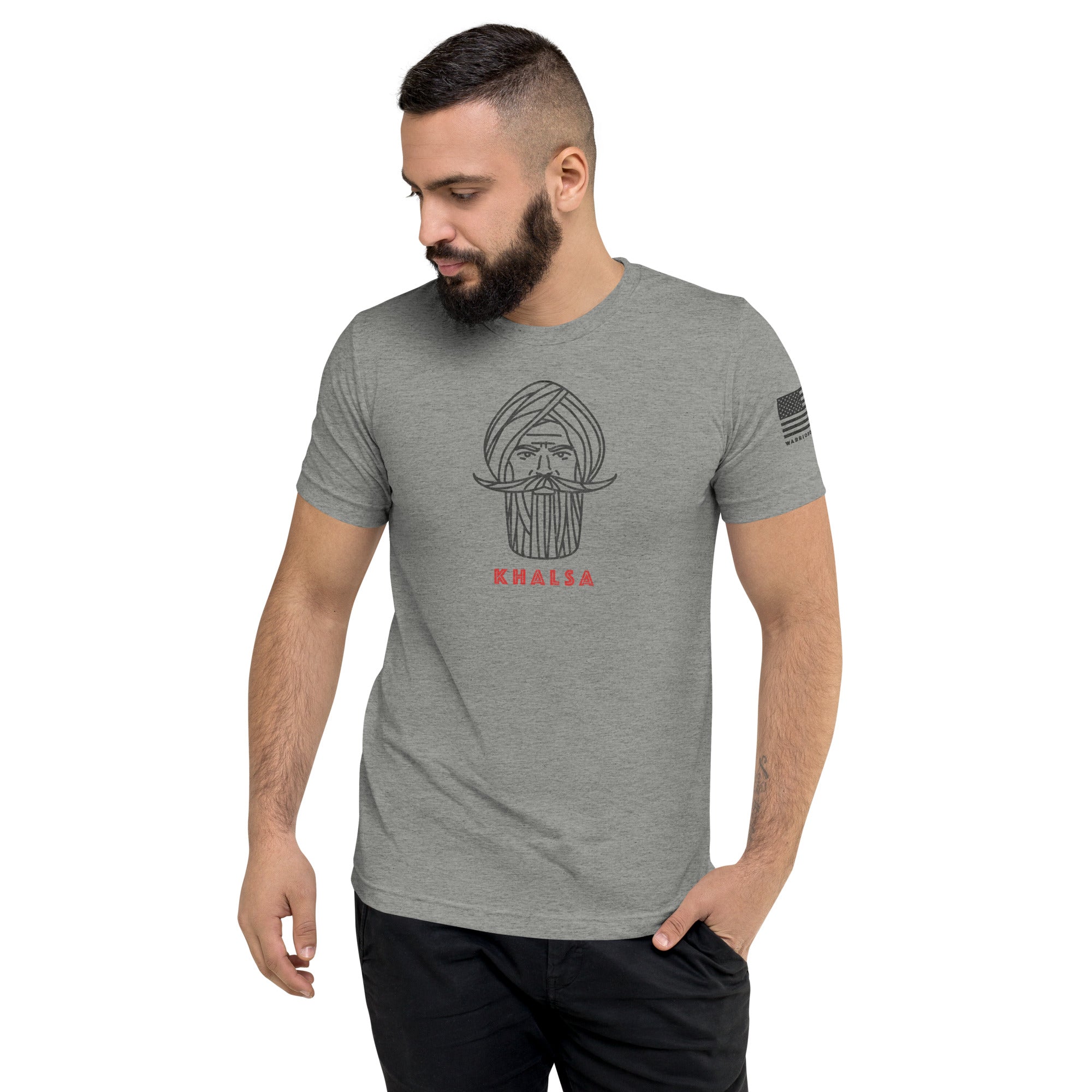 Kshatriya Triblend Tee - &quot;Sarbloh Warrior&quot;