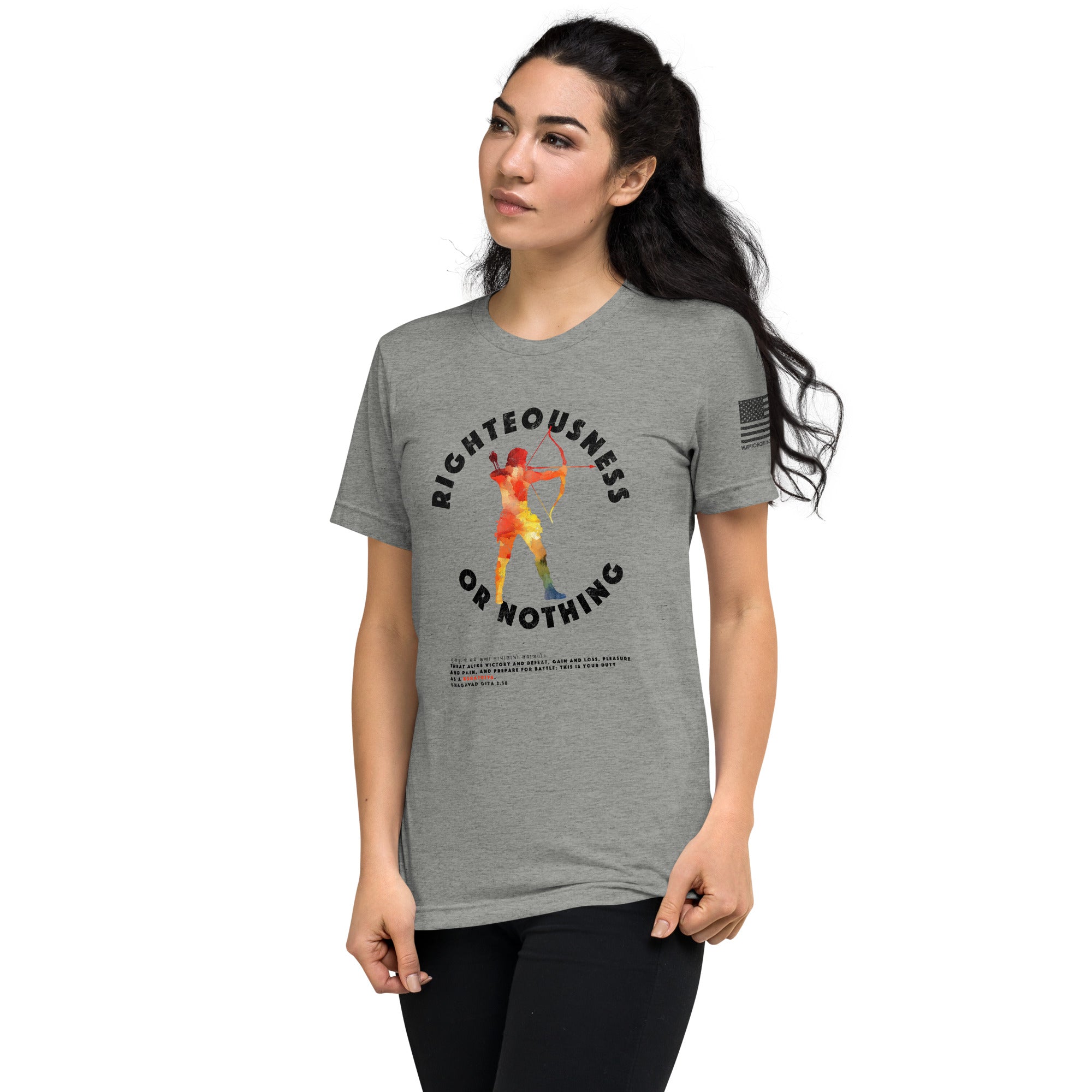 Righteousness or Nothing Training Tee - Fuel Your Warrior Spirit