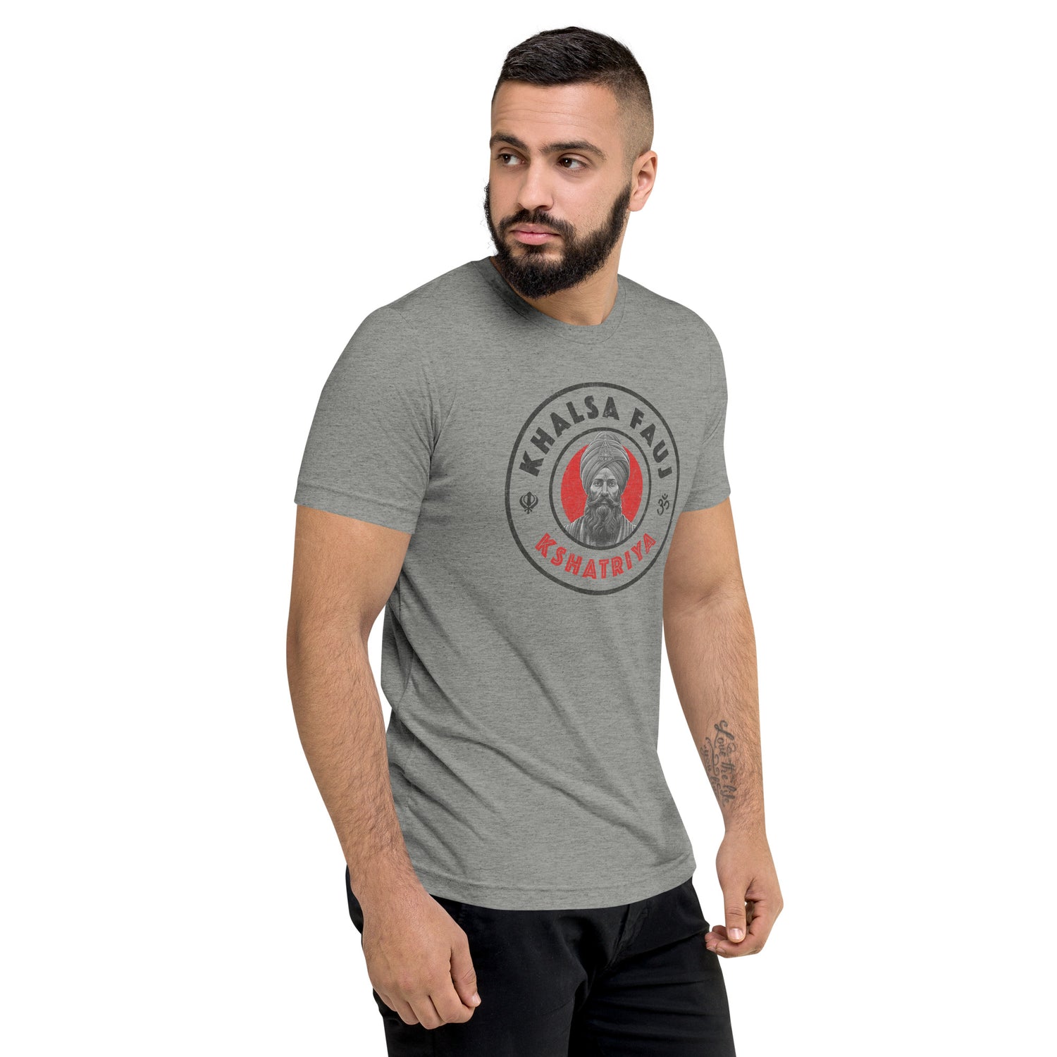 Kshatriya Triblend Tee - &quot;Khalsa Fauj Pride&quot;