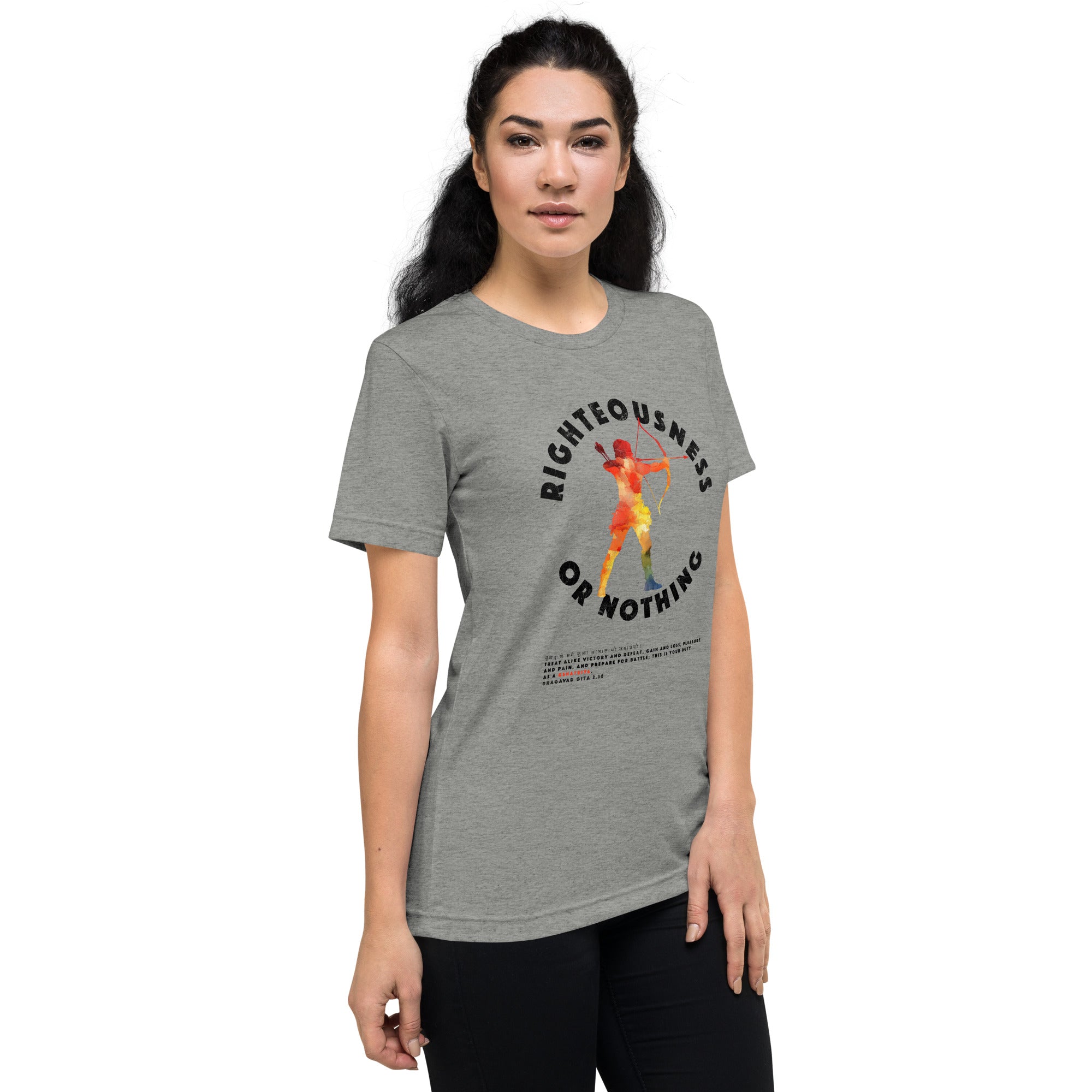 Righteousness or Nothing Training Tee - Fuel Your Warrior Spirit