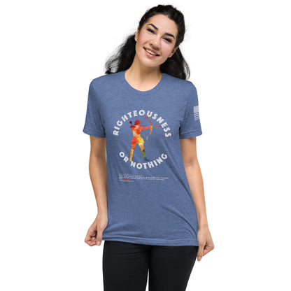 Righteousness or Nothing Training Tee - Fuel Your Warrior Spirit