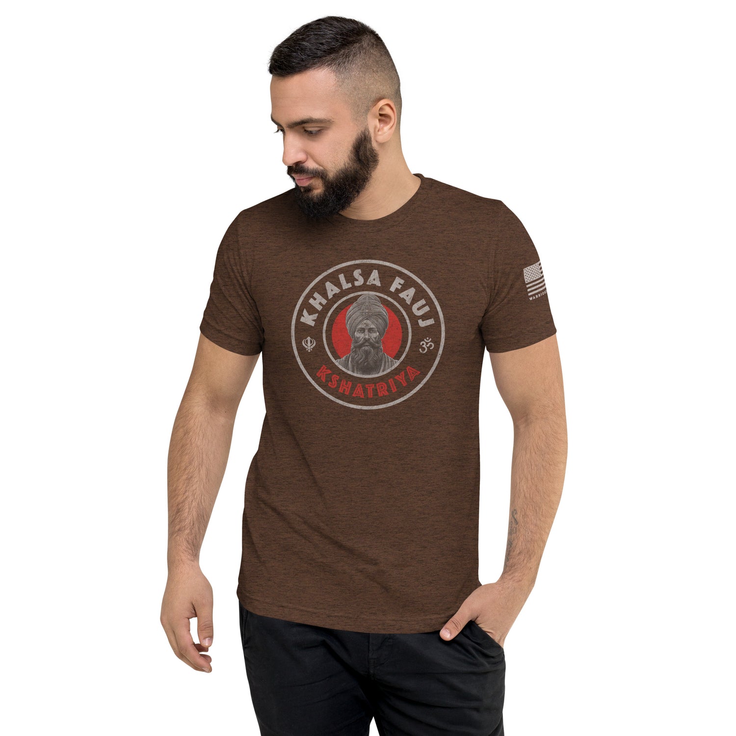 Kshatriya Triblend Tee - &quot;Khalsa Fauj Pride&quot;