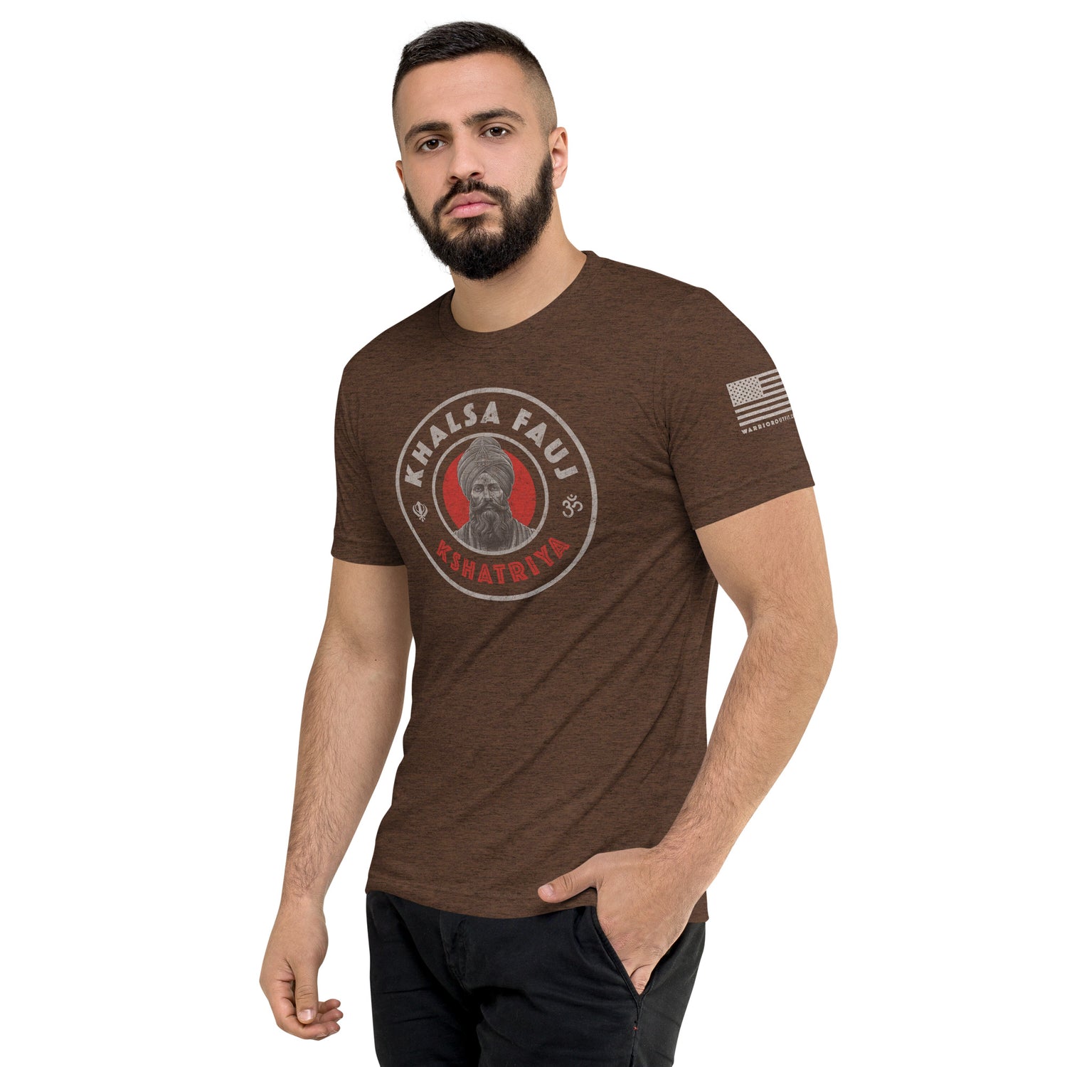 Kshatriya Triblend Tee - &quot;Khalsa Fauj Pride&quot;